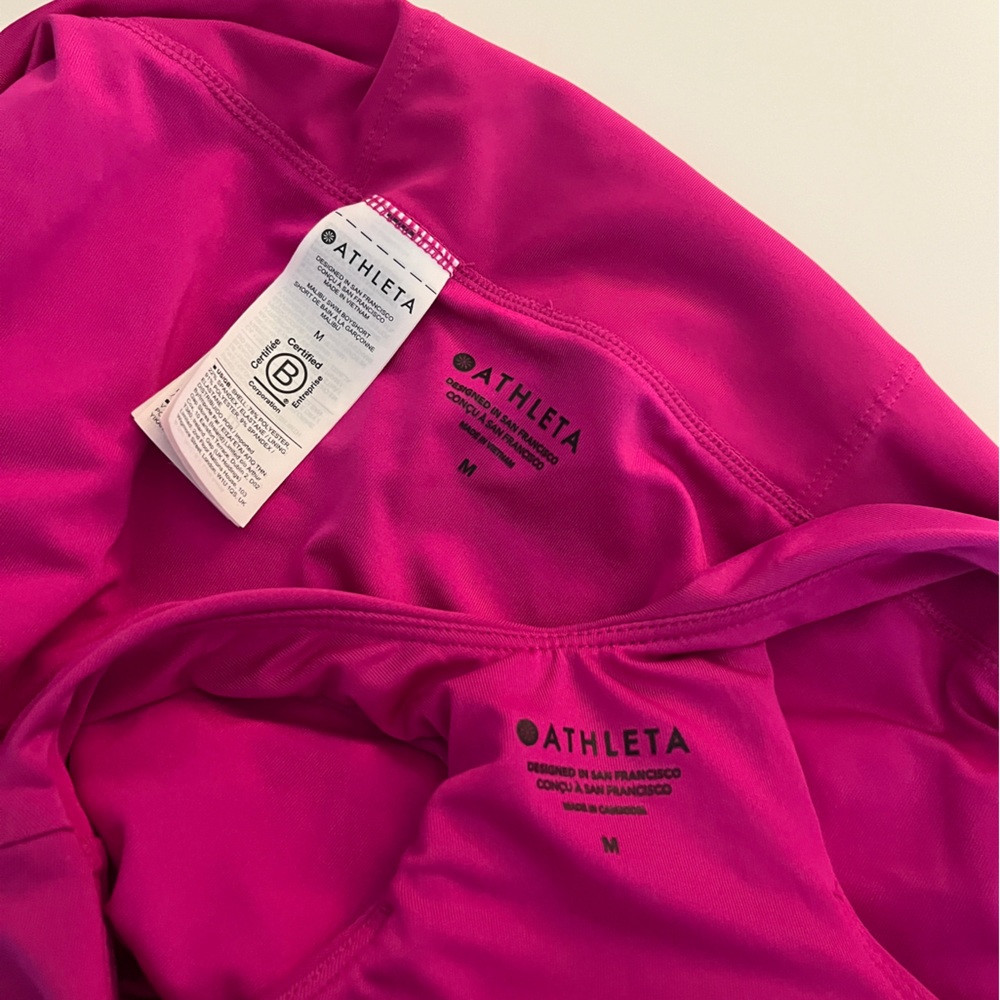 Athleta Hot Pink Active Bikini Set Top - Picture 3 of 4